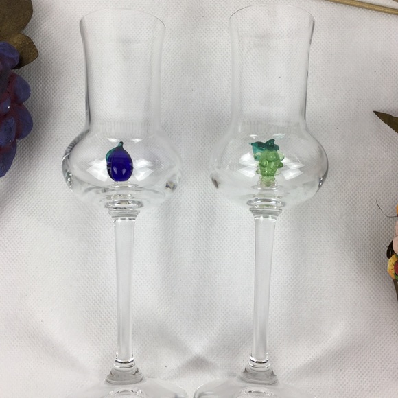 Aperitif Cordial Liqueur Stem Crystal & Ornaments Bundle - Picture 2 of 13